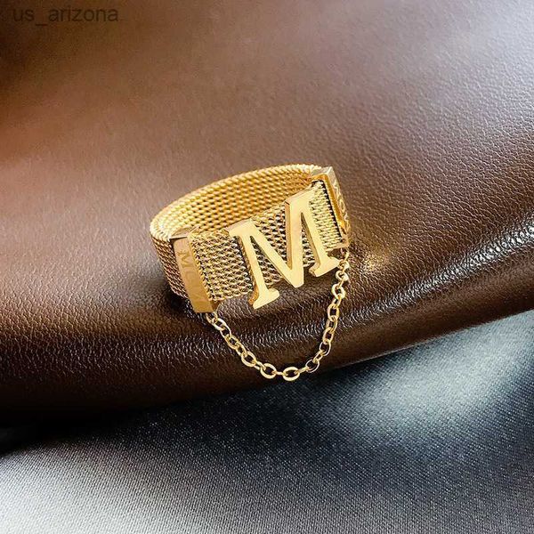 316l stainless steel gold color m ring trendy simple ring accessories for women 2022 new fashion party jewelry l230620, Silver
316l stainless steel gold color m ring trendy simple ring accessories for women 2022 new fashion party jewelry l230620, Silver