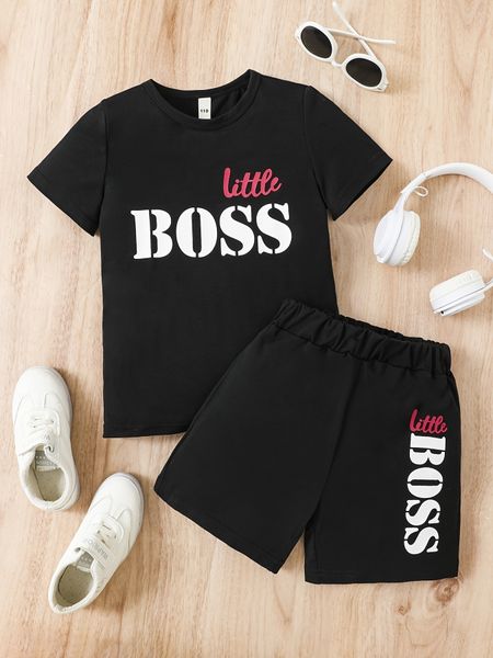 jerseys 2pcs boys "little boss" pattern t shirts elastic waist shorts set kids summer clothes 230704
jerseys 2pcs boys "little boss" pattern t shirts elastic waist shorts set kids summer clothes 230704