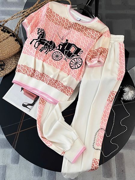 women s two piece pants summer set for women outfits conjuntos femininos elegantes 2023 short sleeve fashion printed casual suits 230705, White
women s two piece pants summer set for women outfits conjuntos femininos elegantes 2023 short sleeve fashion printed casual suits 230705, White