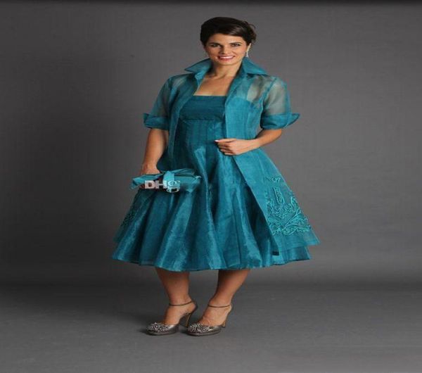 elegant mother of bride dresses with jacket long sleeves a line tea length prom evening party wears plus size1648115, Black;red
elegant mother of bride dresses with jacket long sleeves a line tea length prom evening party wears plus size1648115, Black;red