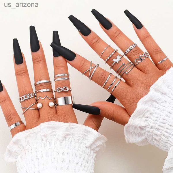 22pcs/set silver color butterfly pearl rings set for women girls heart adjustable ring fashion 2023 jewelry trendy gifts new l230620
22pcs/set silver color butterfly pearl rings set for women girls heart adjustable ring fashion 2023 jewelry trendy gifts new l230620