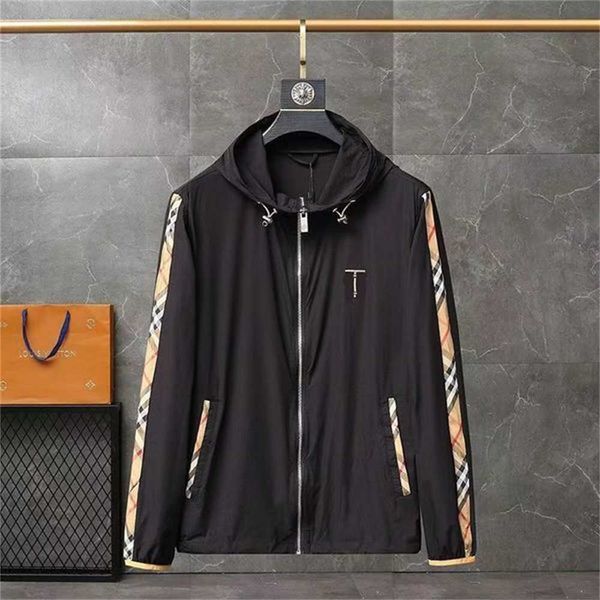 classic plaid mens hooded jacket designer men fashion casual windbreaker spring summer thin coat e0mf, Black
classic plaid mens hooded jacket designer men fashion casual windbreaker spring summer thin coat e0mf, Black