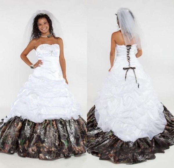 aline wedding dresseselegant camo wedding dresses laceup sweetheart appliques beads satin a line floor length bridal gowns1682075, White
aline wedding dresseselegant camo wedding dresses laceup sweetheart appliques beads satin a line floor length bridal gowns1682075, White