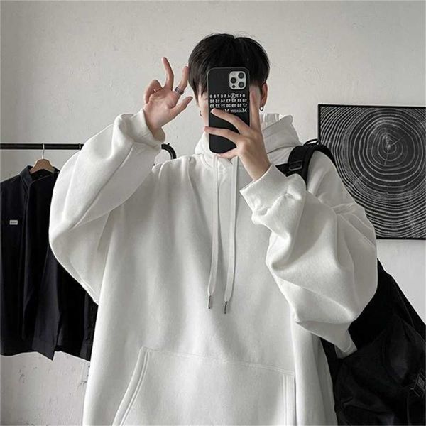 men's hoodies autumn korean version of the solid color sweater trend wild hooded thick coat loose long-sleeved 96d0, Black
men's hoodies autumn korean version of the solid color sweater trend wild hooded thick coat loose long-sleeved 96d0, Black