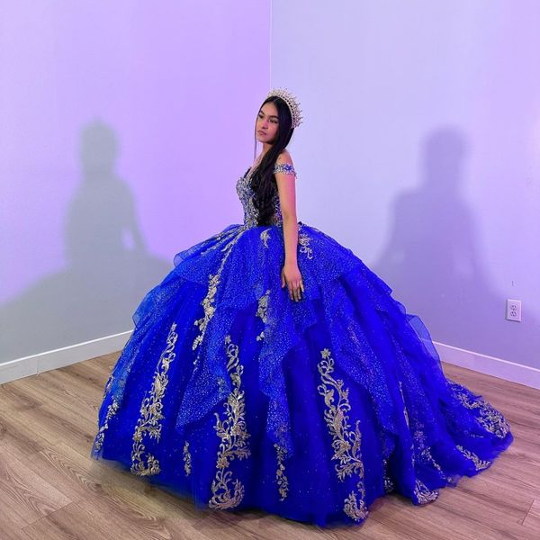 blue shiny ball gown quinceanera dresses lace appliques beading off the shoulder vestidos de 15 anos court train puffy sweet 16 dress, Blue;red
blue shiny ball gown quinceanera dresses lace appliques beading off the shoulder vestidos de 15 anos court train puffy sweet 16 dress, Blue;red