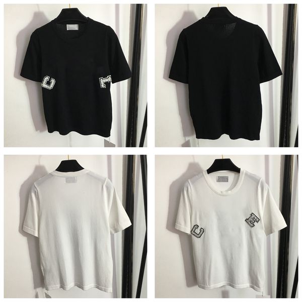 knit tee fashion blouse for women designer short sleeve round neck casual knitwear clothing summer letter shirts vacation daily casual cooko, White
knit tee fashion blouse for women designer short sleeve round neck casual knitwear clothing summer letter shirts vacation daily casual cooko, White