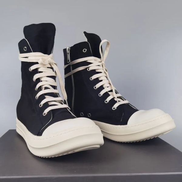 2023 designer luxury rick boots canvas shoes men women high owen uitility mens trainers ro breathable sports sneakers, Black
2023 designer luxury rick boots canvas shoes men women high owen uitility mens trainers ro breathable sports sneakers, Black
