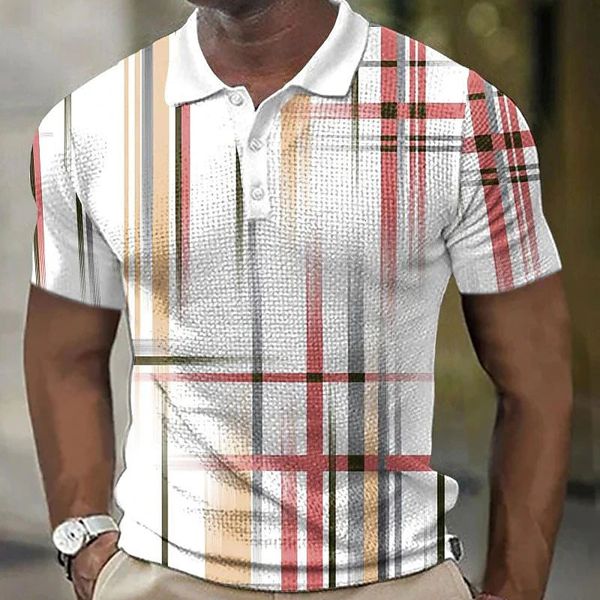 men's polos summer men's polo shirt golf tshirts 3d striped graphic print short sleeve tshirt casual street button summer outdoor, White;black
men's polos summer men's polo shirt golf tshirts 3d striped graphic print short sleeve tshirt casual street button summer outdoor, White;black
