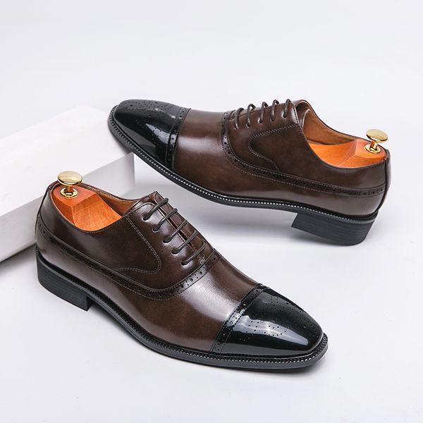 Men Brogue Shoes Brown Black Round Toe Slip-on Business Men Formal Shoes Solid Handmade Size 38-46 Free Shipping
Men Brogue Shoes Brown Black Round Toe Slip-on Business Men Formal Shoes Solid Handmade Size 38-46 Free Shipping