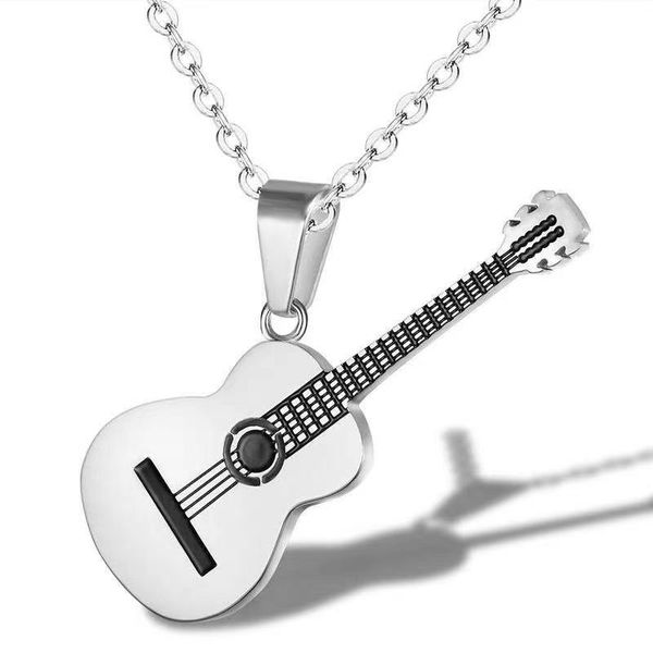 2023 jewelry personality trend european and american hip hop stainless steel guitar pendant street classic fashion men titanium, Silver
2023 jewelry personality trend european and american hip hop stainless steel guitar pendant street classic fashion men titanium, Silver