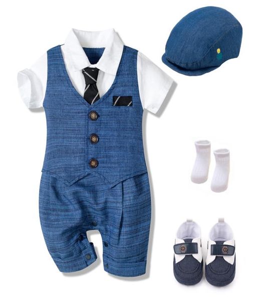 summer baby romper suit newborn boys formal clothing cotton children hat jumpsuit shoes socks 4 pieces outfit blue costume6611404
summer baby romper suit newborn boys formal clothing cotton children hat jumpsuit shoes socks 4 pieces outfit blue costume6611404