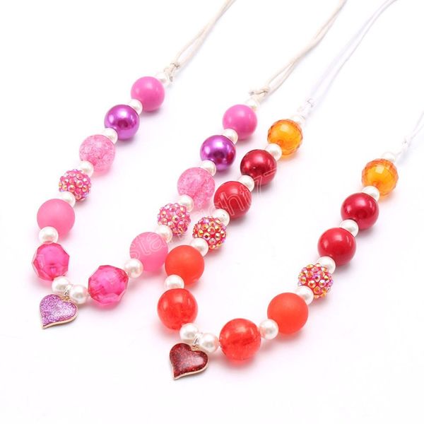 cute design girls heart pendant chunky beads necklace child kids adjustable rope necklace for valentine's day gifts, Red;brown
cute design girls heart pendant chunky beads necklace child kids adjustable rope necklace for valentine's day gifts, Red;brown