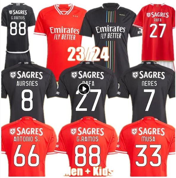 23 24 fans player version benfica soccer jerseys seferovic waldschmidt pizzi rafa g.ramos 2023 2024 home away men kids kit football shirts o, Black;yellow
23 24 fans player version benfica soccer jerseys seferovic waldschmidt pizzi rafa g.ramos 2023 2024 home away men kids kit football shirts o, Black;yellow