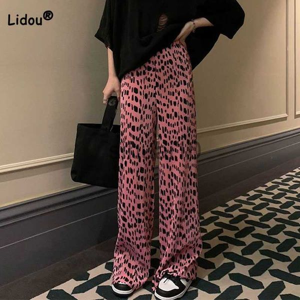 women's pants capris loose fashion leopard printing folds floor length pants summer casual thin elastic waist wide leg trousers women&#, Black;white
women's pants capris loose fashion leopard printing folds floor length pants summer casual thin elastic waist wide leg trousers women&#, Black;white