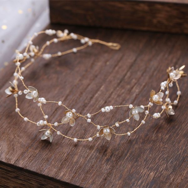 headpieces vintage bride handmade gold pearl headband flower headpiece bridal tiara wedding hair accessories women hair jewelry, Silver
headpieces vintage bride handmade gold pearl headband flower headpiece bridal tiara wedding hair accessories women hair jewelry, Silver