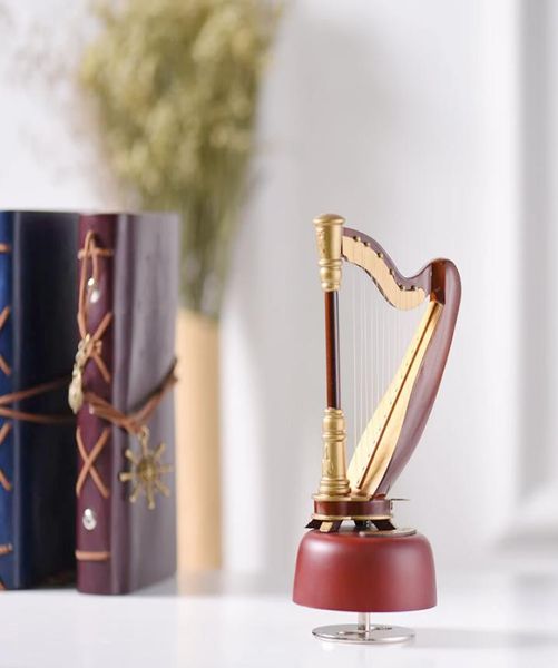 handmade wooden harp rotating musical box arts mini wood harp model music box6020152
handmade wooden harp rotating musical box arts mini wood harp model music box6020152