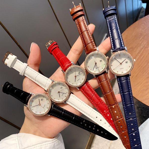 women dress watch quartz movement leather strap diamond case casual watches lifestyle waterproof fashion rose case designer analog lady cloc, Slivery;brown 
women dress watch quartz movement leather strap diamond case casual watches lifestyle waterproof fashion rose case designer analog lady cloc, Slivery;brown