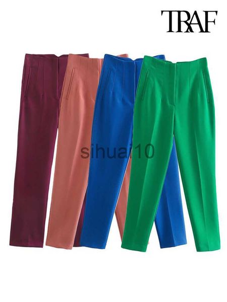 women's pants capris traf women fashion front welt pockets seam detail pants vintage high waist zipper fly female ankle trousers mujer, Black;white
women's pants capris traf women fashion front welt pockets seam detail pants vintage high waist zipper fly female ankle trousers mujer, Black;white