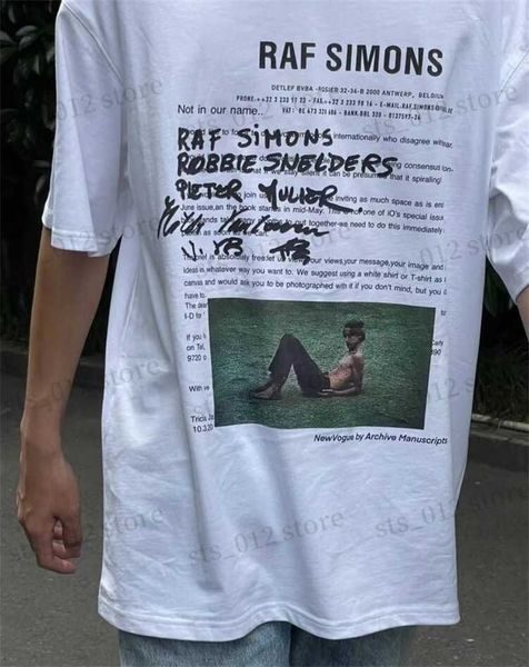 men's t-shirts raf simons print cotton crew neck men's and women's short sleeve t-shirt s-xl t230705, White;black
men's t-shirts raf simons print cotton crew neck men's and women's short sleeve t-shirt s-xl t230705, White;black