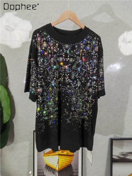 women's t shirt fashion short sleeve starry t shirt female 2023 spring summer heavy industry full diamond round neck loose 230705, White
women's t shirt fashion short sleeve starry t shirt female 2023 spring summer heavy industry full diamond round neck loose 230705, White