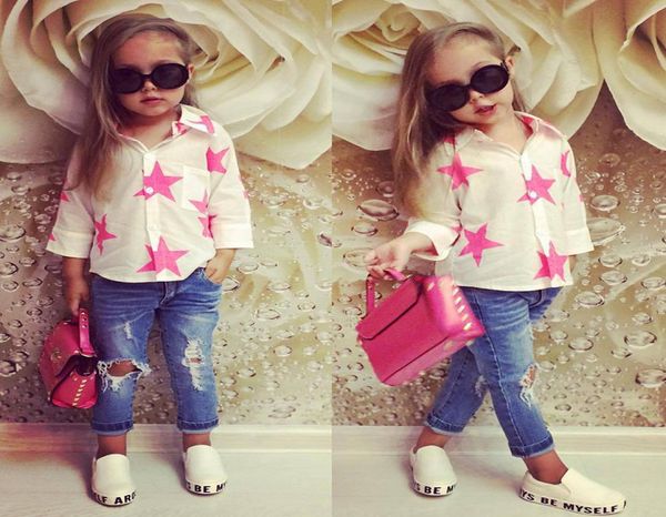 toddler baby girl clothing set star long sleeve shirthole denim pants kids clothes outfits set5074339, White
toddler baby girl clothing set star long sleeve shirthole denim pants kids clothes outfits set5074339, White
