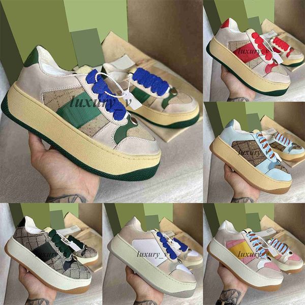 designer screener sneakers women men casual shoes vintage stripe dirty shoe platform leather sneaker red green web rubber sole trainers, Black
designer screener sneakers women men casual shoes vintage stripe dirty shoe platform leather sneaker red green web rubber sole trainers, Black