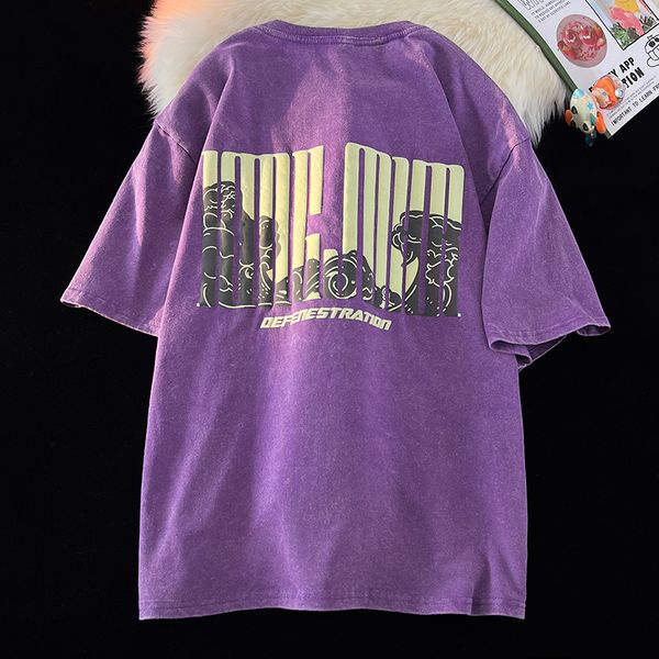mens tshirts foaming printed men summer tshirt vintage washed shortsleeved tee shirt large size 5xl round neck fashion male clothes 230705, White;black
mens tshirts foaming printed men summer tshirt vintage washed shortsleeved tee shirt large size 5xl round neck fashion male clothes 230705, White;black