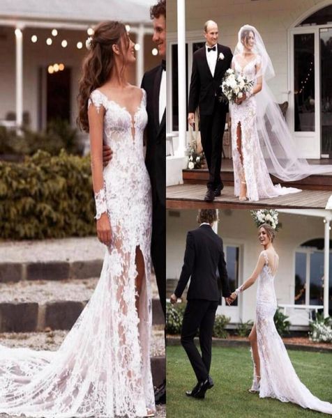 beach bohemian boho lace mermaid wedding dresses long sleeve open back full lace country wedding dress bridal gowns vestdiso 6690289, White
beach bohemian boho lace mermaid wedding dresses long sleeve open back full lace country wedding dress bridal gowns vestdiso 6690289, White