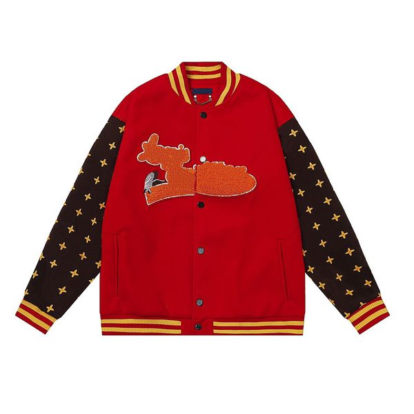 23ss men's jackets designer coats flight jacket baseball uniform letter embroidery streetwear jacket pu leather comfortable pearl clasp, Black;brown
23ss men's jackets designer coats flight jacket baseball uniform letter embroidery streetwear jacket pu leather comfortable pearl clasp, Black;brown