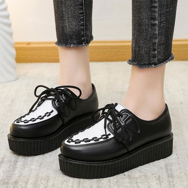 dress shoes platform women's sneakers 2023 fashion breathable casual lace-up zapatos de mujer heels women, Black
dress shoes platform women's sneakers 2023 fashion breathable casual lace-up zapatos de mujer heels women, Black