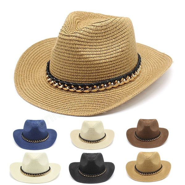 summer western cowboy hat men women new fashion outdoor beach sun caps straw hat sombrero hombre cowgirl jazz cap, Blue;gray
summer western cowboy hat men women new fashion outdoor beach sun caps straw hat sombrero hombre cowgirl jazz cap, Blue;gray