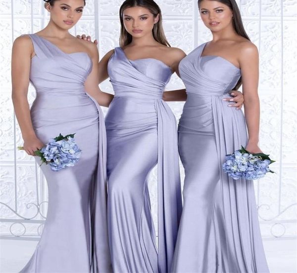 bridesmaid dresses sweetheart one shoulder spandex satin mermaid guest dress with zipper wedding party prom gowns5393950, White;pink 
bridesmaid dresses sweetheart one shoulder spandex satin mermaid guest dress with zipper wedding party prom gowns5393950, White;pink