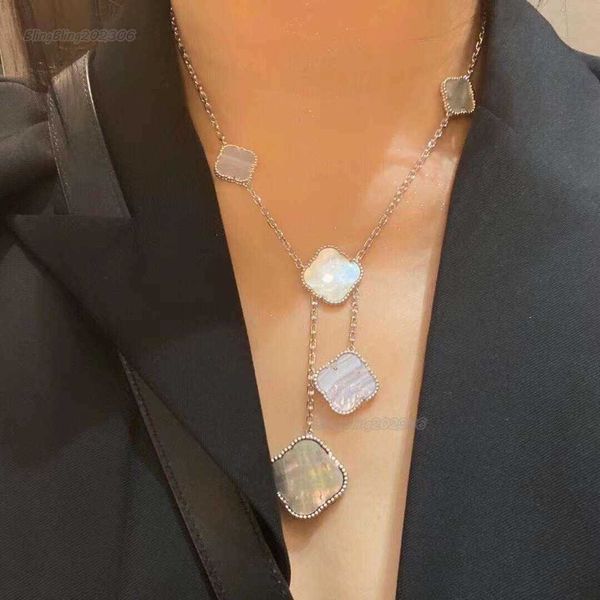 925 silver mixed six/10-flower desinger necklace 4/four leaf clover charm bracelets bangle chain 18k gold agate shell mother-of-pearl for mo
925 silver mixed six/10-flower desinger necklace 4/four leaf clover charm bracelets bangle chain 18k gold agate shell mother-of-pearl for mo