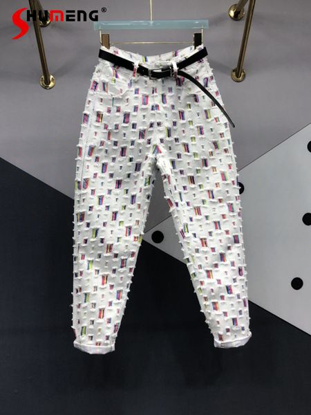 men's pants ripped color patch denim trousers for women 2023 spring summer versatile high waist slimming tappered harem jeans streetwea, Black
men's pants ripped color patch denim trousers for women 2023 spring summer versatile high waist slimming tappered harem jeans streetwea, Black