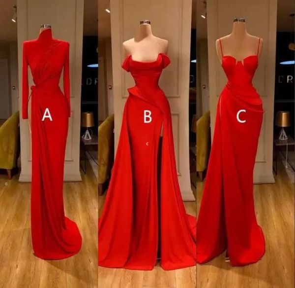arabic 3 style red mermaid prom dresses high neck long sleeves evening gown high side split formal party bridesmaid dress 0709517092, Black
arabic 3 style red mermaid prom dresses high neck long sleeves evening gown high side split formal party bridesmaid dress 0709517092, Black