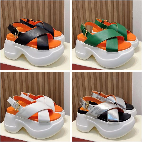 designer women leather criss crossaras 23 sandal fashion high-quality rubber platform shoes non-slip leisure sandals size 35-40, Black
designer women leather criss crossaras 23 sandal fashion high-quality rubber platform shoes non-slip leisure sandals size 35-40, Black