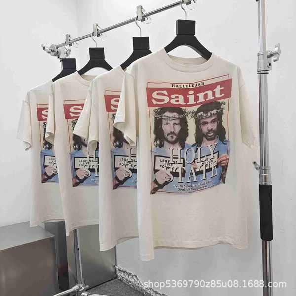 men's t shirts saint michael denim tears co branded portrait print kapok tide short sleeve shirtuagi, White;black
men's t shirts saint michael denim tears co branded portrait print kapok tide short sleeve shirtuagi, White;black