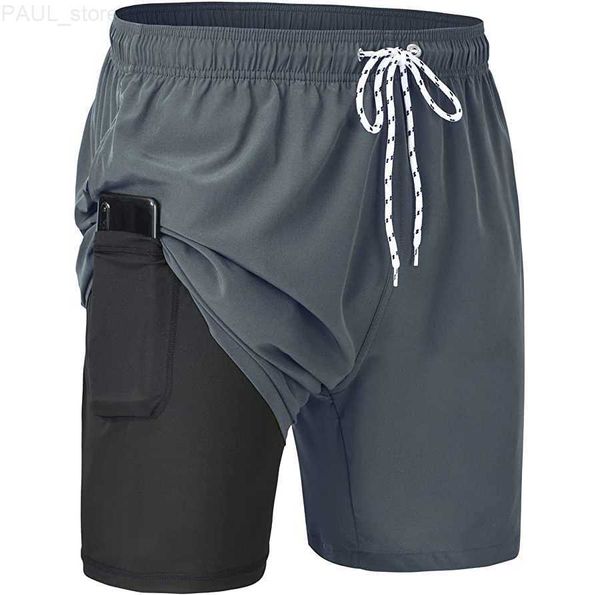 summer men's running fitness gym training 2 in 1 double deck shorts male swimsuits surf beach swim sports pants l230705, White;black
summer men's running fitness gym training 2 in 1 double deck shorts male swimsuits surf beach swim sports pants l230705, White;black