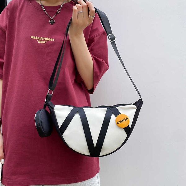 new cute girl half moon saddle bag large capacity casual crossbody bag simple wide shoulder strap one shoulder women's bag
new cute girl half moon saddle bag large capacity casual crossbody bag simple wide shoulder strap one shoulder women's bag