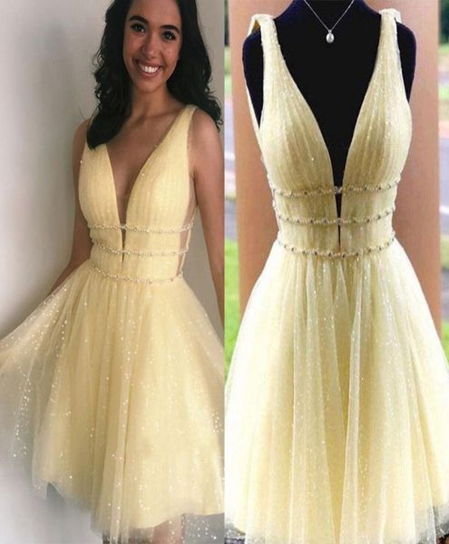 light yellow homecoming dresses v neck backless short sequined sash crystal mini cocktail party gowns special occasion dress6026080, Blue;pink
light yellow homecoming dresses v neck backless short sequined sash crystal mini cocktail party gowns special occasion dress6026080, Blue;pink