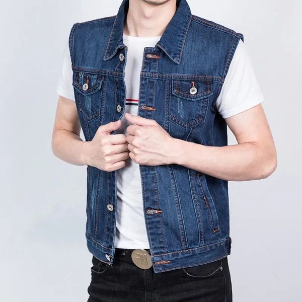 men's vests spring autumn casual denim vest men fashion coats male waistcoat vintage loose men clothing jeans gilets sleeveless jacket, Black;white
men's vests spring autumn casual denim vest men fashion coats male waistcoat vintage loose men clothing jeans gilets sleeveless jacket, Black;white