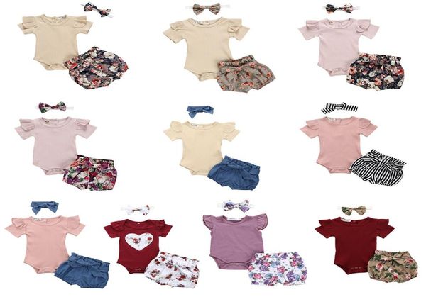13stylebaby clothes girls solid rompers bowknot headband floral shorts 3pcsset outfits kids jumpsuit flower shorts hairband s4096563, White
13stylebaby clothes girls solid rompers bowknot headband floral shorts 3pcsset outfits kids jumpsuit flower shorts hairband s4096563, White
