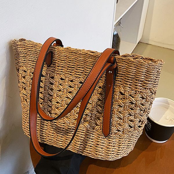 evening bags trendy straw weave bag for women summer female handbags shoulder simple shopping casual vacation beach 230704
evening bags trendy straw weave bag for women summer female handbags shoulder simple shopping casual vacation beach 230704