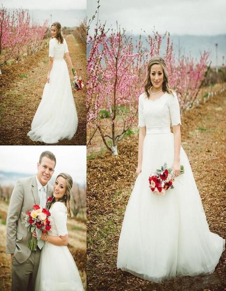 2018 vintage wedding dresses lace short sleeves vestidos de novia long sweep tulle country wedding gowns9527603, White
2018 vintage wedding dresses lace short sleeves vestidos de novia long sweep tulle country wedding gowns9527603, White