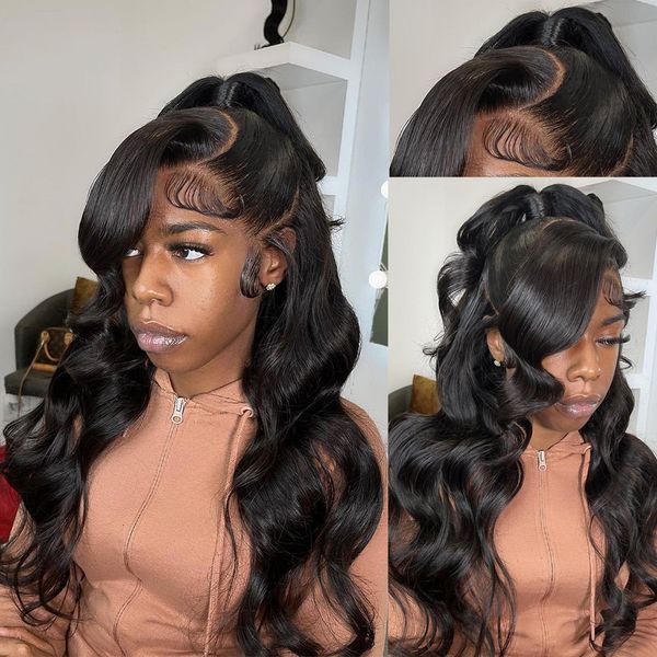 180 density human hair lace frontal wig body wave 13x4 hd wigs loose deep wave transparent lace front wig, Black;brown
180 density human hair lace frontal wig body wave 13x4 hd wigs loose deep wave transparent lace front wig, Black;brown