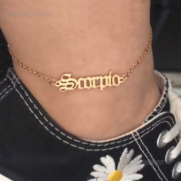 12 constell anklet chain letter zodiac sign charm foot bracelet anklets for women fashion jewelry, Red;blue
12 constell anklet chain letter zodiac sign charm foot bracelet anklets for women fashion jewelry, Red;blue