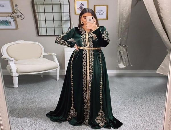 velvet moroccan kaftan evening dresses hunter green golden embroidery appliques saudi arabic muslim long sleeve prom gown1940088, Black;red
velvet moroccan kaftan evening dresses hunter green golden embroidery appliques saudi arabic muslim long sleeve prom gown1940088, Black;red