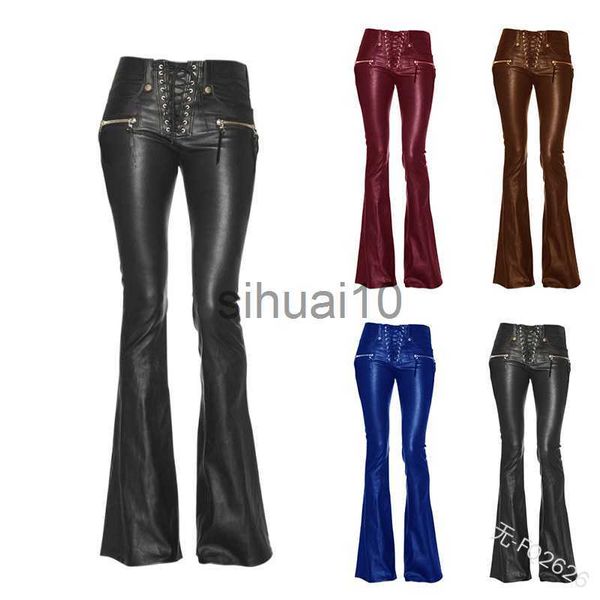 women's pants capris faux leather flare pants high street ladies harajuku aesthetic female trousers y2k spring pants celebrity style j2, Black;white
women's pants capris faux leather flare pants high street ladies harajuku aesthetic female trousers y2k spring pants celebrity style j2, Black;white