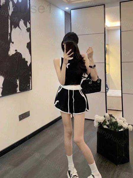 women's two piece pants designer 23ss casual suit women pants sets womens clothing double c towel embroidery contrast color wavy knitte, White
women's two piece pants designer 23ss casual suit women pants sets womens clothing double c towel embroidery contrast color wavy knitte, White