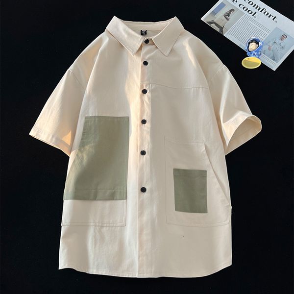 mens casual shirts harajuku shortsleeved men shirts spring summer large size blouses college style casual cardigan male clothes 230705, White;black
mens casual shirts harajuku shortsleeved men shirts spring summer large size blouses college style casual cardigan male clothes 230705, White;black